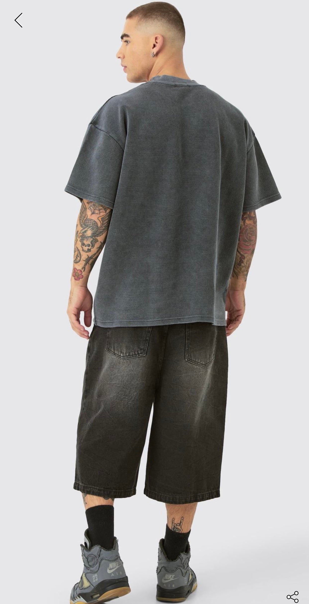 Oversized T-shirts Charcoal