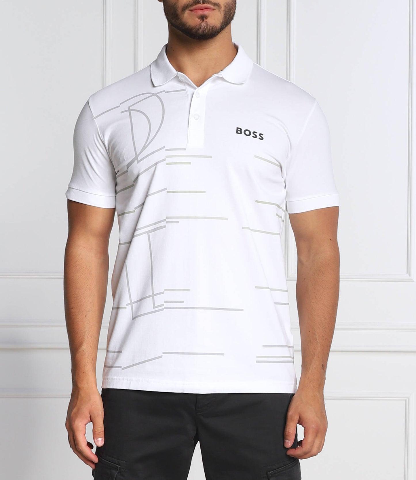 HUGO Boss 50472552 White Stretch